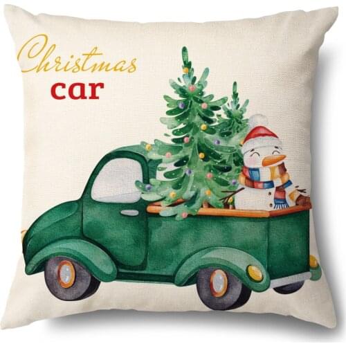 New Style Geometric Pillowcase Decorative Cushion For Sofa DIY Printed Pillow Chair Car Cushion Christmas Home Decoratio