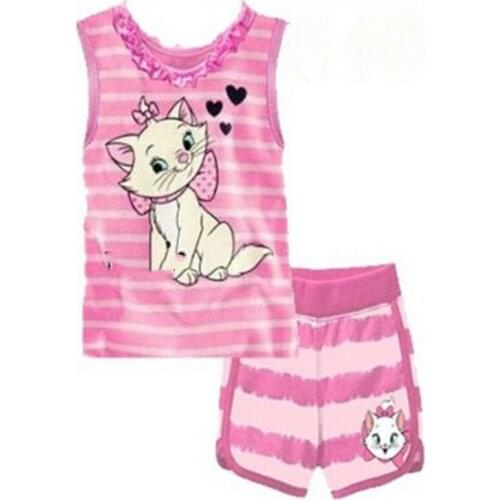 Girls Clothes Summer Kids Boys Sleepwear Pajamas Set Nightwear Baby Boy Clothes Cartoon Pajama Set Cotton Children Pyjamas Suit