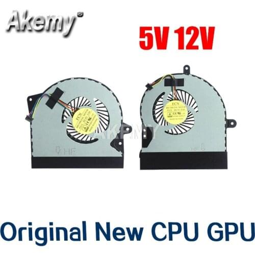 Original New CPU GPU Cooler Fan Heatsink For Asus ROG G751 G751J G751JM G751JL G751JT G751JY Radiator 5V 12V FAN