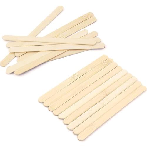 20Pcs/Set Popsicle Sticks Natural Wooden Pop Popsicle Sticks 10CM Length Wood Craft Ice Cream Sticks Popsicl Accesorios