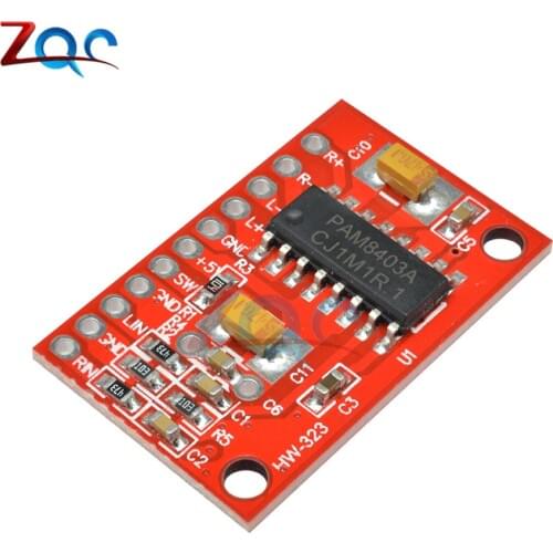 3W*2 Mini Digital Power Audio Amplifier Board DIY Stereo USB DC 5V Power Supply PAM8403 Module for Arduino 3W X 2