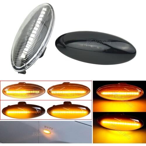 Sequential Flashing Indicator Dynamic LED Turn Signal Side Marker Light For Toyota Yaris Mk2 P9 Corolla Auris Mk1 E15 RAV4 Mk3