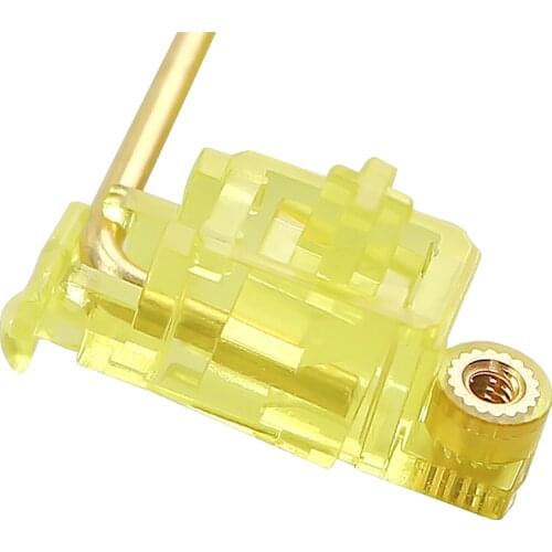 Transparent Yellow Gold Plated Pcb Screw in V2 Stabilizer for Custom Mechanical Keyboard gh60 xd64 xd84 6.25x 2x 7x xd96 xd87