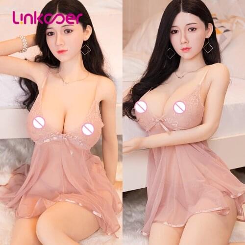 Linkooer 170cm Real Silicone Sex Doll Big Boobs Sexy Ass Lifelike Vagina Anus Full Size 2 Holes Adult Toys for Men