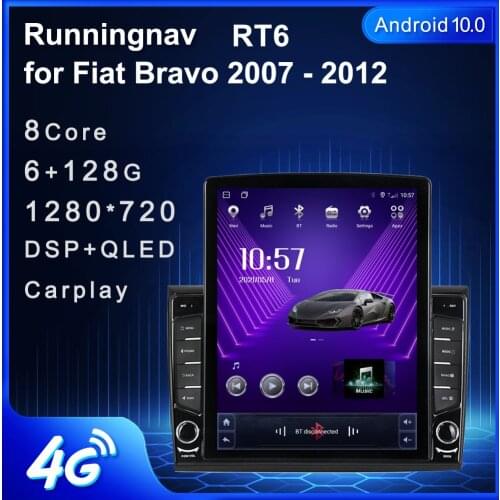 Runningnav For Fiat Bravo 2007 2008 2009 2010 2011 2012 Tesla Type Android Car Radio Multimedia Video Player Navigation GPS