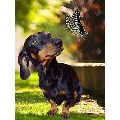 Animal Dog Printed Canvas 11CT Cross-Stitch Kit Embroidery DMC Threads Handiwork Handicraft Knitting Craft Design Wholesale