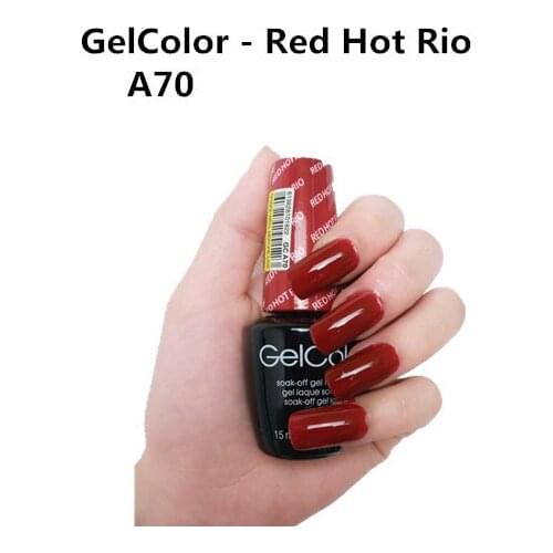 A70 Red Hot Rio 15ml UV LED Gel Polish Vernis Permanent Lasting Shine opies Nail Art (need lamp dry)