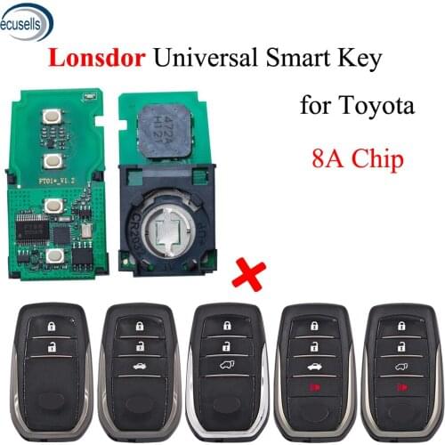 Lonsdor 8A Smart Key Universal Remote for Lexus Toyota for K518 KH100 Key Tool Support Renew and Rewrite 0020 2110 3330 0010