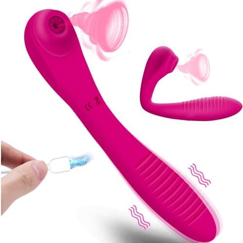Vaginal Sucking Vibrator Clit Sucker Massager Bending Oral Vibration Female Masturbator Clitoris Stimulator Sex Toys for Women