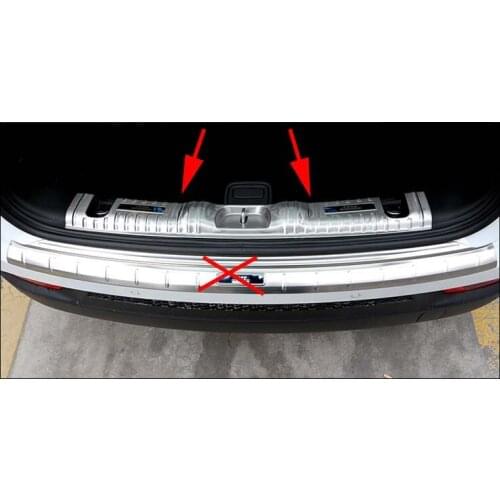 Rear Door Inner Sill Plate Bumper Protector Cover Trims For 2017-2021 Jeep Compass Black New Decoration Style