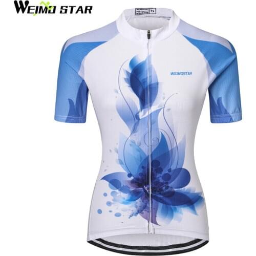 Weimostar Women Breathable Cycling Jersey Bicycle Shirt Short Sleeve Cycling Clothing Professional mtb Bike Jersey Top Ciclismo