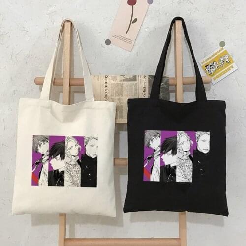 Yaoi Bl Given Yaoi Given Anime Manga Music Graphic canvas bag women casual hip-hop Harajuku women large capacity shoulder bag