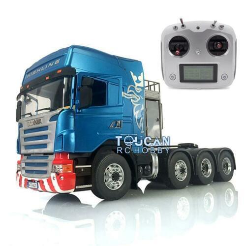 1/14 LESU Metal 8*8 Chassis RC Tractor Truck Hercul Sca Cabin Radio Sound THZH0921-SMT4