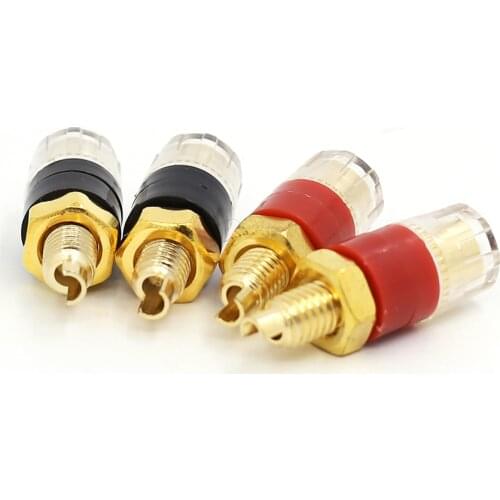 12pcs Terminal Gold plating Binding Post for Speaker Amplifier Banana Plug