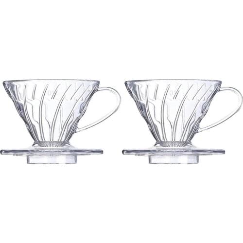 HOT 2Pcs Coffee Filter Cones Dripper Holder Cup Reusable For Travel Or Home Use Perfect For Pour Over Coffee & Cold Brew