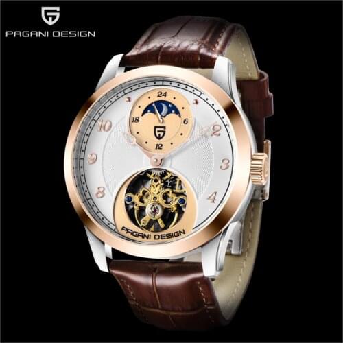2021 Pagani Design New Luxury Fashion Mens Automatic Mechanical Watch Clalendar Moon Phase Sapphire Glass Stainless Steel Clock