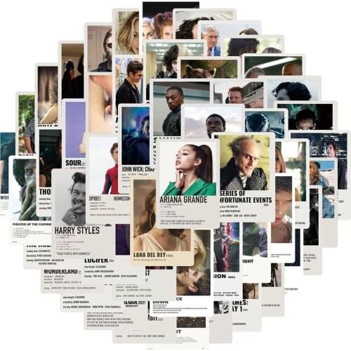 50Pcs Mixed Cool Magic Movie Combination Poster Stickers Fridge Phone Laptop Luggage Wall Notebook Graffiti Kids Toys Gifts