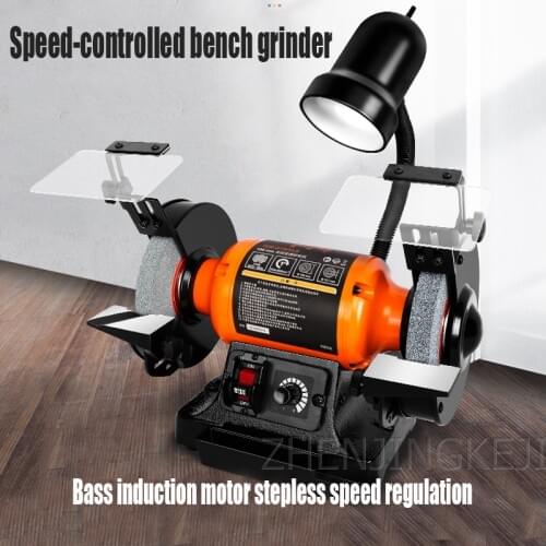 6 inches Polisher Speed Regulation Grinder Multifunction Home Small High Power Industrial Grade Desktop Sanding Polisher Tools