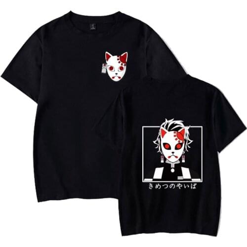 Anime Demon Slayer Logo Fashion Short Sleeve O-neck Uniex Casual T-shirt