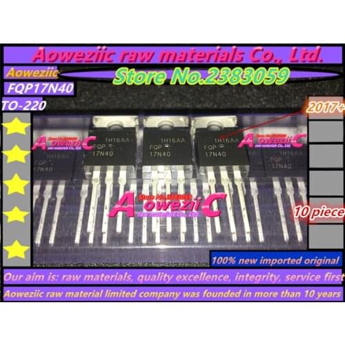 Aoweziic 2017+ 100% new imported original FQP17N40 17N40 TO-220 groove field effect transistor 17A 400V