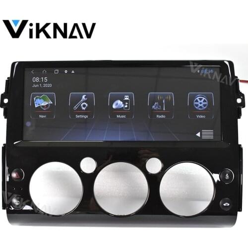 Car radio 12.3 inch android FOR-Toyota FJ Cruiser 2007 2008 2009 2010 2012 multimedia GPS navigation head unit