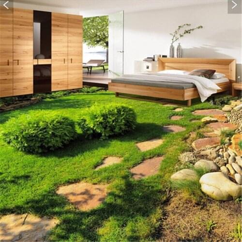 BEIBEHANG Custom any size sticker 3 d floor tile ground floor bathroom wall stickers affixed 3d wallpaper wall papers home decor