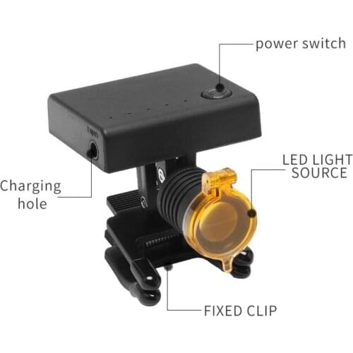 3W Headlight Wireless Portable Headlamp with Optical Filter for Dental Loupes Lab Medical Magnifier Magnification Binocular