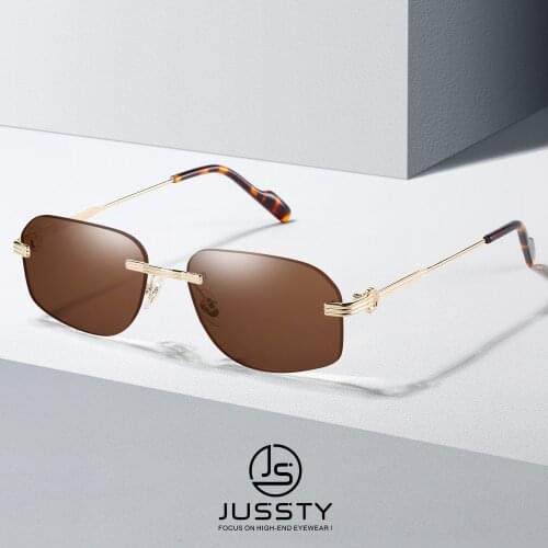 Rimless Progressive Prescription Sunglasses Men Polarzied Optical Bifocal Sun Glasses for Men Luxury Myopia Multifocal Eyewear