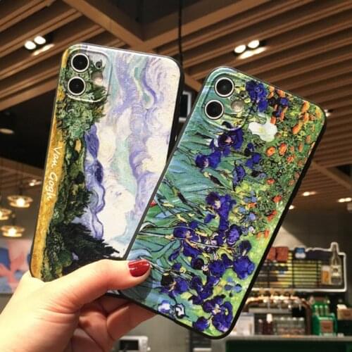 3d Art Painting Phone Cases For iPhone 11 12 Mini 12Pro 11Pro Max Case Cover XR X XS 6 S 7 8 Plus SE 2020 Capa Soft Coque Shell