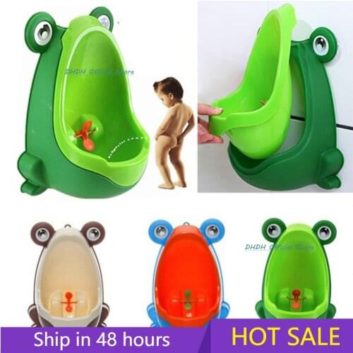 Baby Boy Potty Training Seat Frog Childrens Pot Wall-Mounted Urinal for Boys Portable Toilets Child Boy Standing Urinal