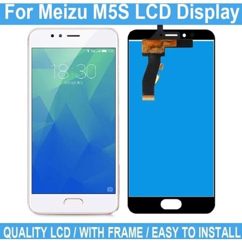 5.2" Display For Meizu M5S LCD Display Touch Screen No Frame For Meizu M5S LCD Digitizer Assembly Parts Replacement 100% Tested