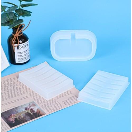 Soap Storage Box Silicone Mold for DIY Epoxy Resin Coaster Tray Crfats Jewelry Tools Mould