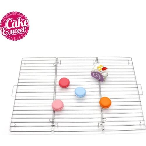 49x32cm Kitchen Tools Stainless Steel Nonstick Cooling Rack Grid Baking Tray For Biscuit Cookie Cake Baking Rack Pastry Tool