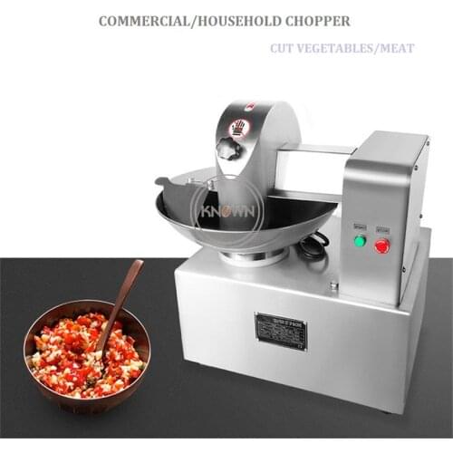 Food Grade Stainless Steel 8L Meat Bowl Cutter Home Use Food Vegetable Bowl Chopping Machine For Sale