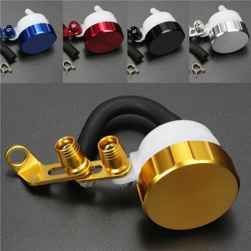 Motorcycle Universal CNC Aluminum Front Brake Fluid Reservoir Clutch Tank Oil Fluid Cup for Suzuki Yamaha Aprilia Ducati Honda