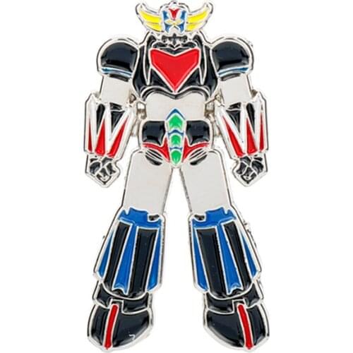 Anime Mazinger Z UFO Grendizer Robot Brooches Pins Enamel Badge Lapel Pin Backpack Bags Coat Jewelry For Men Women Gifts