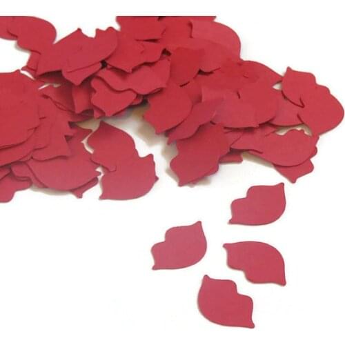 Lips -shape table confettis birthday wedding scatters bridal shower bachelorette party Scrapbooking Embellishment