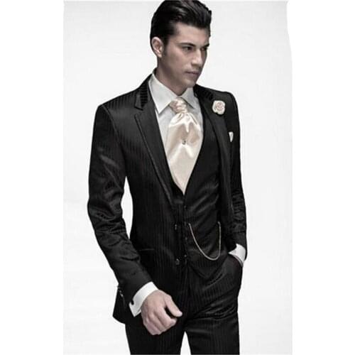 New Classic Men’s Suit Smolking Noivo Terno Slim Fit Easculino Evening Suits For Men The morning groom gap lapel best man mascul