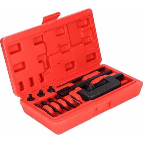 Motorcycle Bike Chain Breaker Splitter Link Riveting Repair Tool Set with Carry Box Launches Pin Chain Press Handle Accessories