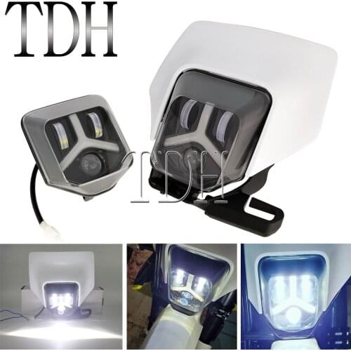 For FE 250/350/450/501 TE 150/250/300/250i/300i Motorcycle LED Headlight Head Light Enduro Motocross DRL Running Light