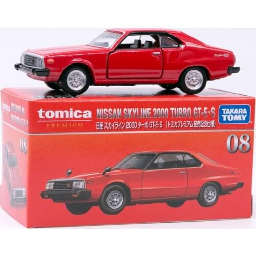Takara Tomy Tomica Premium 08 1st Collection Edition Nissan Skyline 2000 Turbi GT-E.S Red Mini Diecast Model Toy #8