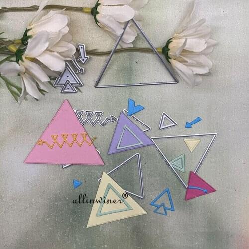Triangle decoration Metal Cutting Dies Stencils Die Cut for DIY Scrapbooking Album Paper Card Embossing
