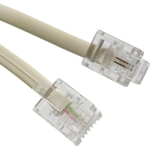 TELEPHONE LINE CABLE READY 6P/2C 10 METRE