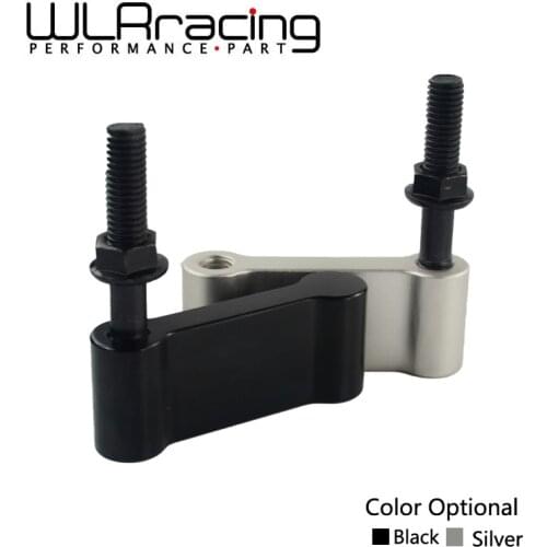 WLR RACING - Aluminum M10*1.5MM ASR Style Dog Bone Shifter Relocator White Extender Adjustable for Honda/Acura WLR5468