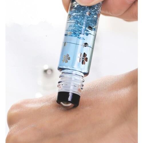 1PC Empty 10ML Perfume Roll On Bottle Thick Glass Essential Oil Vials with Stainless Steel Roller Ball