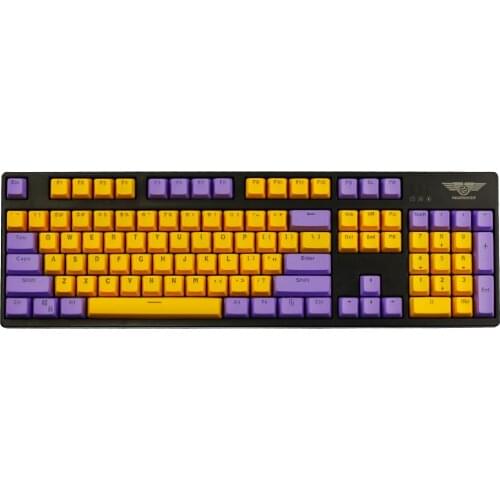 104 Keys ANSI PBT Double Shot Backlit Keycaps Set OEM Profile for MX Mechanical Gaming Keyboard GK/Annie/poker 104/87/61