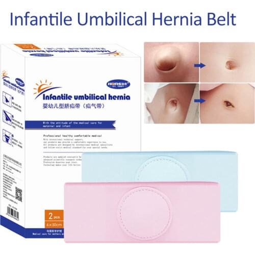 2pcs Umbilical Hernia Therapy Treatment Umbilical Hernia Belt Baby Belly Button Band Infant Belly Wrap for Baby Infant Kids
