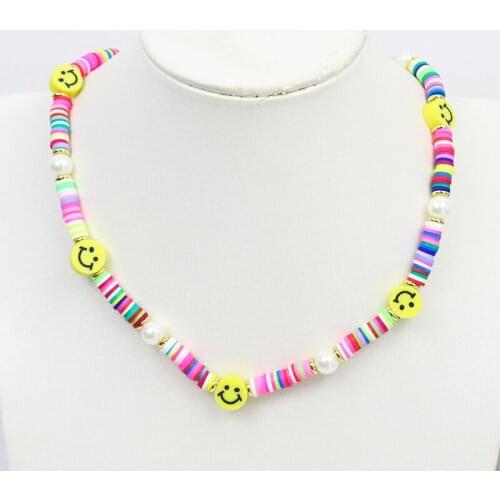 5 Strand Smile Face Jewelry Necklace Handmade Jewelry Beaded strand Jewelry Accessories Jewelry Necklace Gift 9880