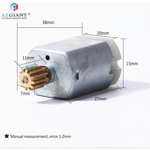 AZGIANT 12 Teeth Micro DC Motor FC140 Car Door Lock Motor Folding Side Rear Mirror Motor Pinion