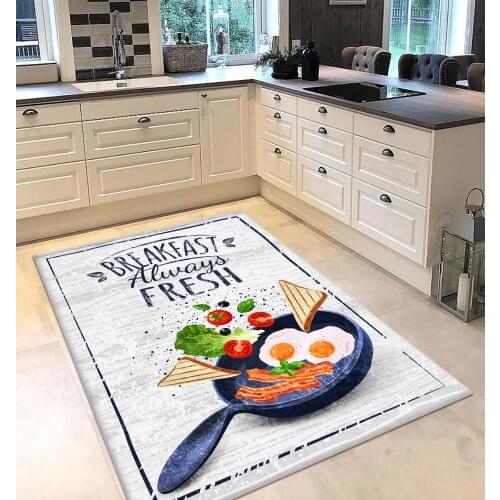 White color dining pan patterned kitchen rug modern carpet rug personalized gift free shipping kitchen utensils white runner